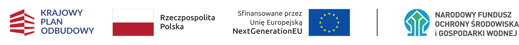Krajowy Plan Odbudowy, Rzeczpospolita Polska, Sfinansowane przez Unię Europejską - NextGenerationEU, Narodowy Fundusz Ochrony Środowiska i Gospodarki Wodnej