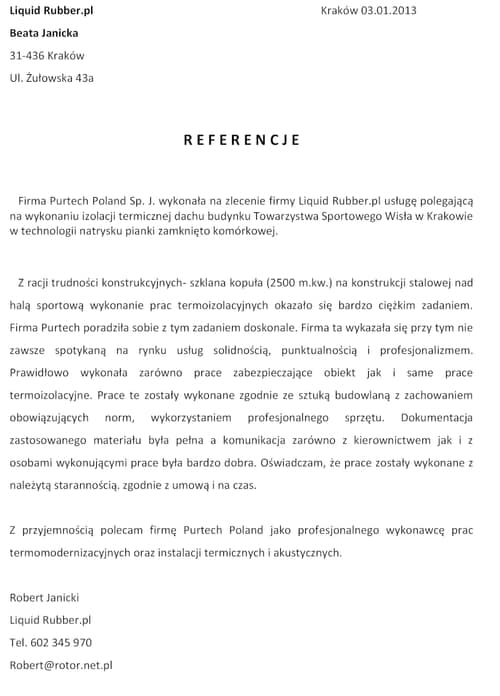 Referencja nr 1
